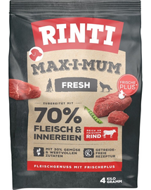 RINTI MAX-I-MUM Beef hrana uscata pentru caini adulti, cu vita 4 kg