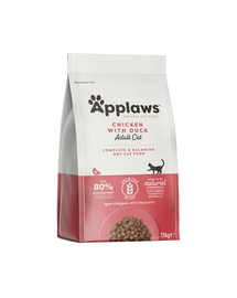 APPLAWS Hrană uscată pentru pisici adulte cu pui și rață 7,5 kg