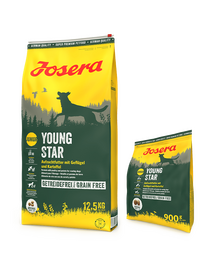 JOSERA YoungStar 12,5kg hrana pentru pui si caini tineri + 900g GRATIS