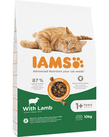 IAMS for Vitality Hrana uscata pentru pisici adulte, cu miel 10 kg