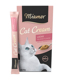 MIAMOR Cat Cream Recompensa crema pentru pisici, cu somon 6 x 15 ml