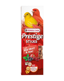 VERSELE-LAGA Prestige Sticks 2 batoane canari cu fructe rosii si menta 60g