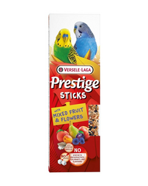 VERSELE-LAGA Prestige Sticks 2 sticksuri papagali mici cu mix fructe si flori 60g
