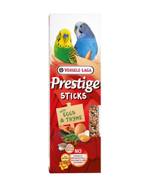 VERSELE-LAGA Prestige Sticks 2 sticks cu oua si cimbru pentru papagali mici 60g
