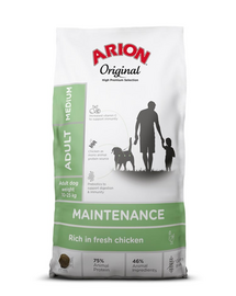 ARION Original Maintenance Adult Medium Chicken Rice 2 kg pentru caini rasa medie, cu pui