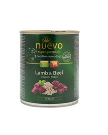 NUEVO Senior conserva caine senior 800 g miel, vita si fulgi ovaz