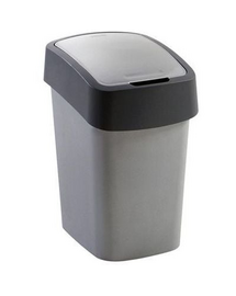 CURVER Cos de gunoi "FLIP BIN" 9 L argintiu/grafit