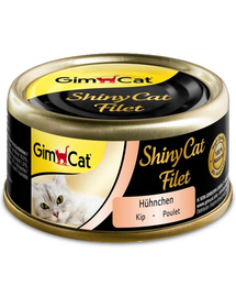 GIMCAT Shiny Cat Filet Chicken in Bulion 70 g hrana umeda pisica, pui in sos