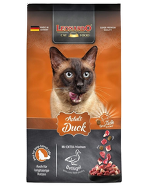 LEONARDO Adult Duck & Rice hrana uscata pisici adulte, cu rata si orez 7,5 kg