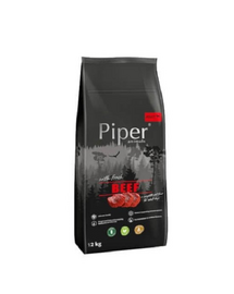 PIPER hrană uscată pentru câini cu carne de vită 12 kg