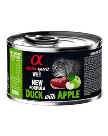 ALPHA SPIRIT Duck with apple hrana umeda pisica, rata si mar 200 g