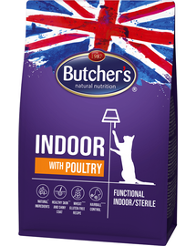 BUTCHER'S Functional Cat Indoor Hrana uscata pisici de interior, cu pasare 800 g