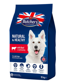 BUTCHER'S Natural&Healthy sac hrana uscata pentru caini adulti, cu vita 10 kg