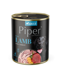 PIPER Hrana umeda cu miel si morcovi pentru caini 800 g