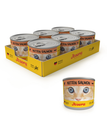 JOSERA Kitten cu somon pentru pisoi 200g conserva 6+1 GRATIS