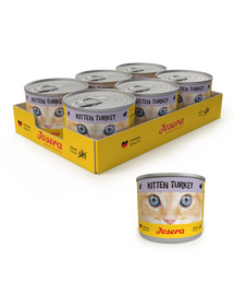 JOSERA Kitten conserva hrana umeda pisoi 200g 6+1 GRATIS curcan