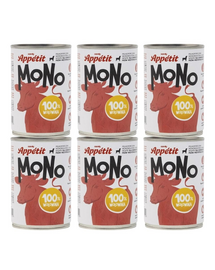 COMFY APPETIT MONO Mancare monoproteica cu vita 6x400 g pentru caini