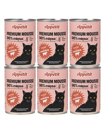 COMFY APPETIT PREMIUM Mousse conserve cu vita pentru pisica 6x400 g