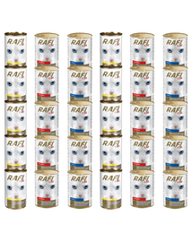 RAFI Adult conserve hrana pisici 30x415 g arome mixte