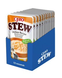 INABA CIAO Stew hrana complementara pisici 12x40g cu pui