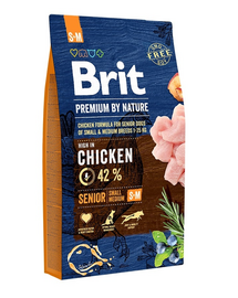 BRIT Premium By Nature Senior Small Medium S+M Hrana uscata pentru caini senior de talie mica sau medie 8 kg