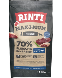 RINTI MAX-I-MUM Duck hrana uscata pentru caini adulti, cu rata 12 kg