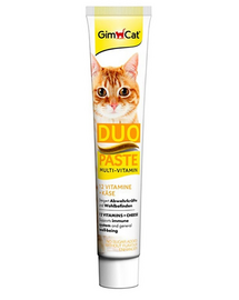 GIMCAT Duo Paste Multi-Vitamin 12 +Cheese 50 g Pasta de branza pentru pisici, cu vitamine