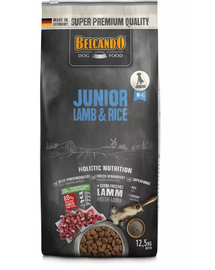 BELCANDO Junior hrana uscata cu miel si orez, pentru cainii cu varsta 4 luni+, talie M-L, 12.5 kg