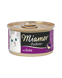 MIAMOR Pastete Duck 85g pate rata, hrana umeda pisica adulta