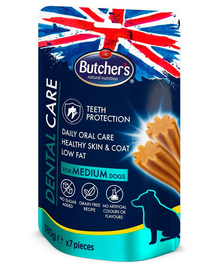 BUTCHER'S Dental Care Recompense pentru caini de talie medie 180g