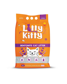 LITTY KITTY Nisip litiera pisica, bentonita, cu miros de lavanda 10 l (8 kg)