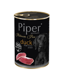 DOLINA NOTECI PIPER Platinum Pure cu rata 400g caini cu alergii