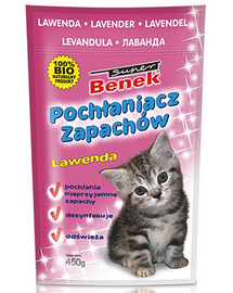 Benek Dezinfectant / absorbant mirosuri lavandă 450 g