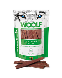 WOOLF Soft Lamb Fillet 100g Snack moale pentru caini, cu miel