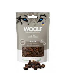 WOOLF Soft Cubes Goat Monoprotein 100g snackuri moi pentru caini, din capra