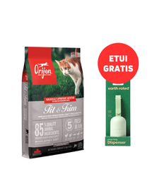 ORIJEN Fit & Trim Cat 5,4 kg + Dispenser cu saci inlaturare excremente 15 buc. GRATIS