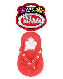 PET NOVA DOG LIFE STYLE Jucarie pentru caini "Flip flop", 15cm, rosu