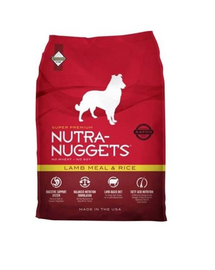 NUTRA NUGGETS Lamb Meal and Rice pentru caini cu probleme de piele 15 kg