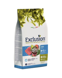 EXCLUSION MonoProtein Noble Grain small breed dogs cu ton pentru rase mici 2 kg