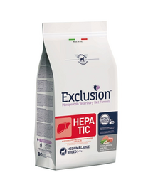 EXCLUSION Hepatic Medium Large Breeds cu porc pentru caini de rase medii si mari 12 kg