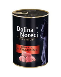 DOLINA NOTECI Premium Bogată în carne de vițel - pentru pisici adulte 400 g