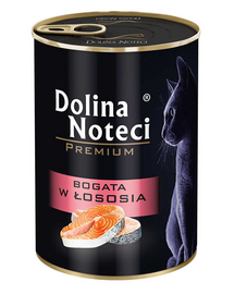 DOLINA NOTECI Premium conserva cu somon pentru pisica 400 g