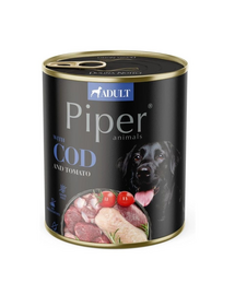 PIPER Hrana umeda caini, cod si rosii 800 g