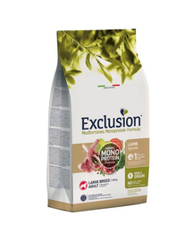 EXCLUSION MonoProtein Noble Grain large breeds dogs hrană pentru câini din rase mari cu miel 12 kg