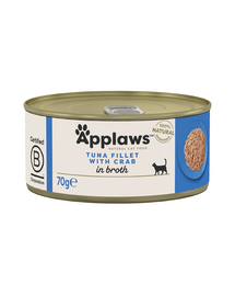 APPLAWS conserva pisici, cu ton si crab 70 g