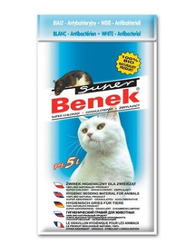 Benek Super White Asternut pentru litiera antibacterian 5 L