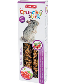 ZOLUX Crunchy Stick pentru chinchilla - măceșe / coacăze 115 g