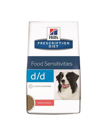 HILL'S Prescription Diet Canine d/d Somon și Orez 2 kg