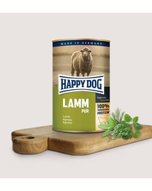 HAPPY DOG Pur lamm cu miel 200 g