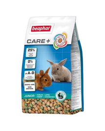 BEAPHAR Care+ Rabbit Junior Hrana pentru iepuri tineri 1,5 kg